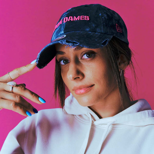 DENIM OPEN BACK CAP - NEW ERA X IRON DAMES