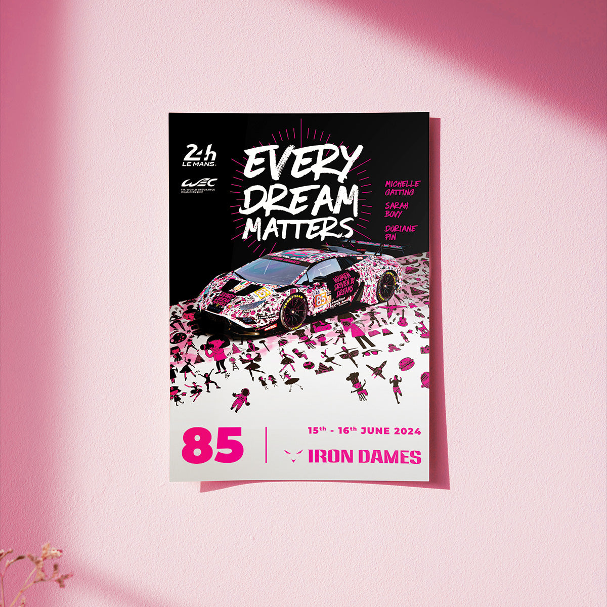 POSTER - IRON DAMES X 24H LE MANS 2024