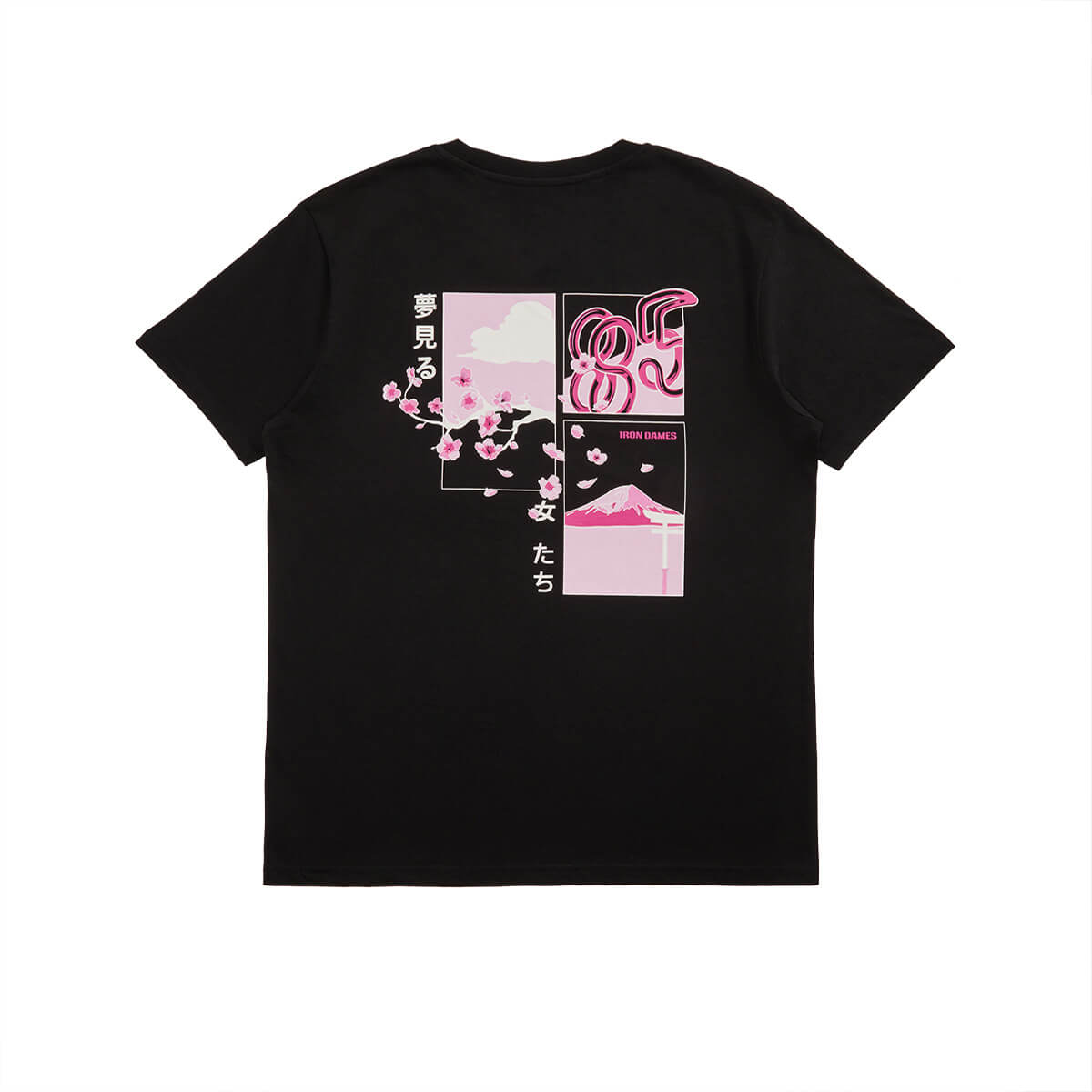 BLACK TSHIRT - IRON DAMES X FUJI